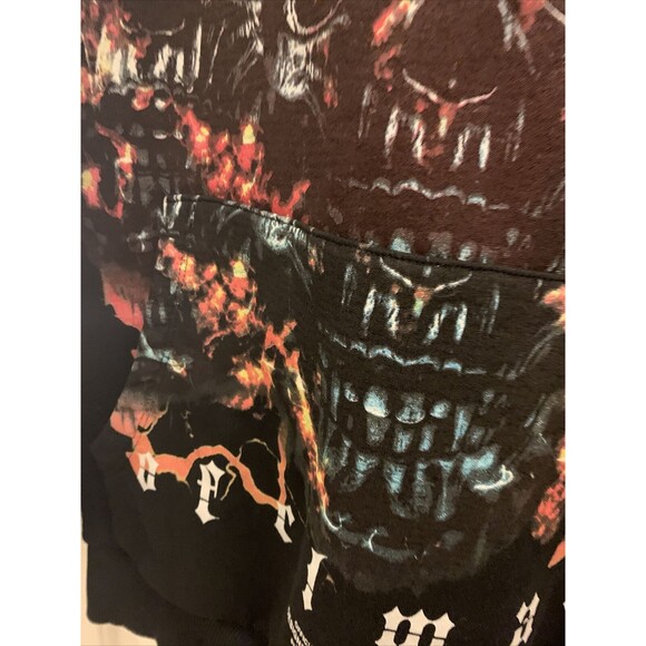 Boohoo Man Men's Graphic Print Sweatshirt Hoodie Size Small Black - Picture 12 of 16